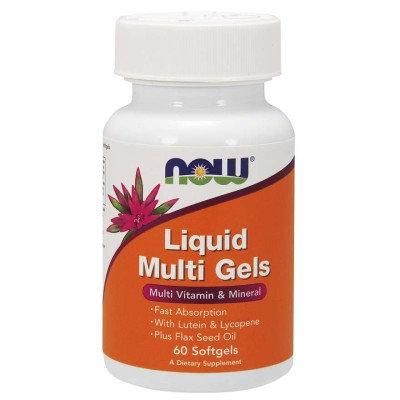 Течни Мултивитамини Liquid Multi Gels 60/180 дражета | Now Foods Подобряват зрението За по добър тонус Подобряват настроението Нормализират нивата на холестерола Премахват умората и депресията Не съд Течни Мултивитамини Liquid Multi Gels 60/180 дражета | 