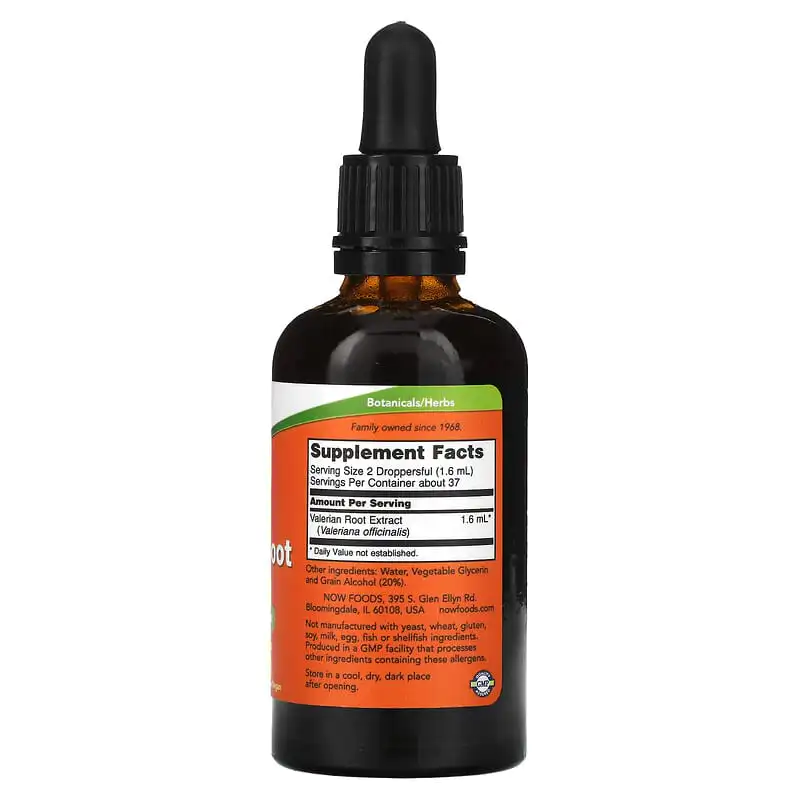 Liquid Valerian Root Extract 59 мл | Now Foods Liquid Valerian Root Extract 59 мл | Now Foods