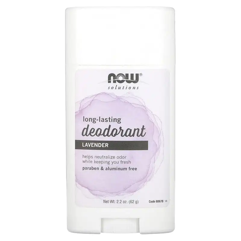Long-Lasting Deodorant Stick Lavender 62 гр | Now Foods Long-Lasting Deodorant Stick Lavender 62 гр | Now Foods