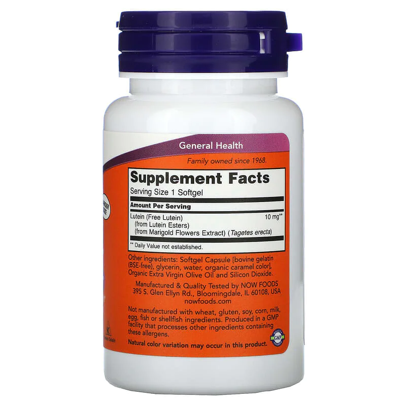 Lutein Esters 120 дражета | Now Foods Lutein Esters 120 дражета | Now Foods