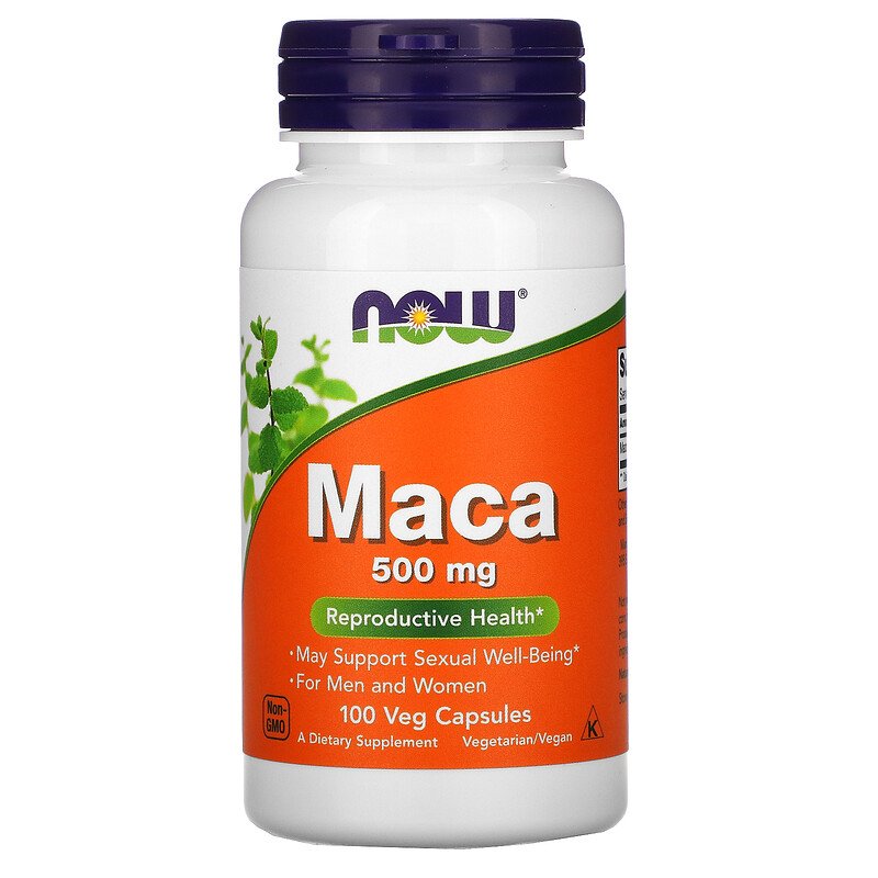 Мака (Maca) 500 мг 100 вегетариански капсули | Now Foods
