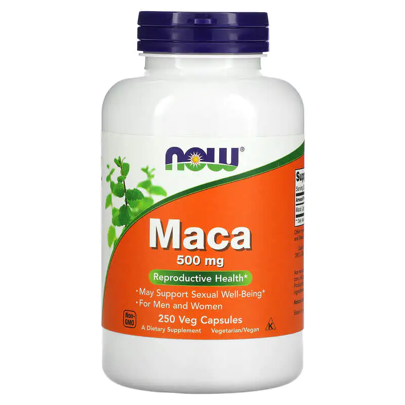 Мака (Maca) 500 мг 250 вегетариански капсули | Now Foods Мака (Maca) 500 мг 250 вегетариански капсули | Now Foods