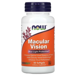 Macular Vision 50 гел-капсули | Now Foods