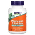 Magnesium & Calcium with & Zinc & Vitamin D3 100 таблетки | Now Foods Magnesium & Calcium with & Zinc & Vitamin D3 100 таблетки | Now Foods