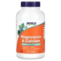 Magnesium & Calcium with & Zinc & Vitamin D3 250 таблетки | Now Foods