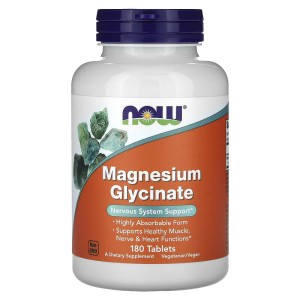 Magnesium Glycinate 180 таблетки | Now Foods