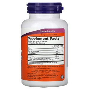 Mannose Cranberry 90 веге капсули | Now Foods