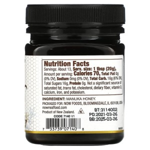 Manuka Honey MGO 250 250 гр | Now Foods