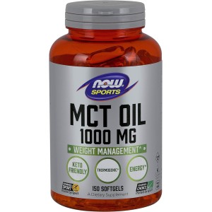 MCT Oil 1000 мг 150 гел-капсули | Now Foods MCT Oil 1000 мг 150 гел-капсули | Now Foods