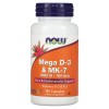 Mega D-3 & MK-7 5000 IU/180 мкг 120 веге капсули | Now Foods