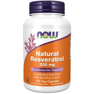 Mega Resveratrol 200 мг 120 веге капсули | Now Foods