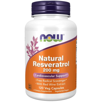 Mega Resveratrol 200 мг 120 капсули | Now Foods Мощен антиоксидант Има противоракови свойства Спомага обмяната на веществата Помага при стрес Влияе благоприятно при диабет Подобрява сърдечн Mega Resveratrol 200 мг 120 капсули | Now Foods Мощен антиоксидан