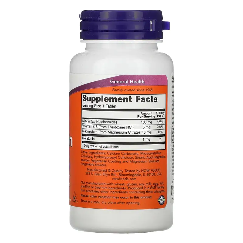 Melatonin 1 мг 100 таблетки | Now Foods Melatonin 1 мг 100 таблетки | Now Foods