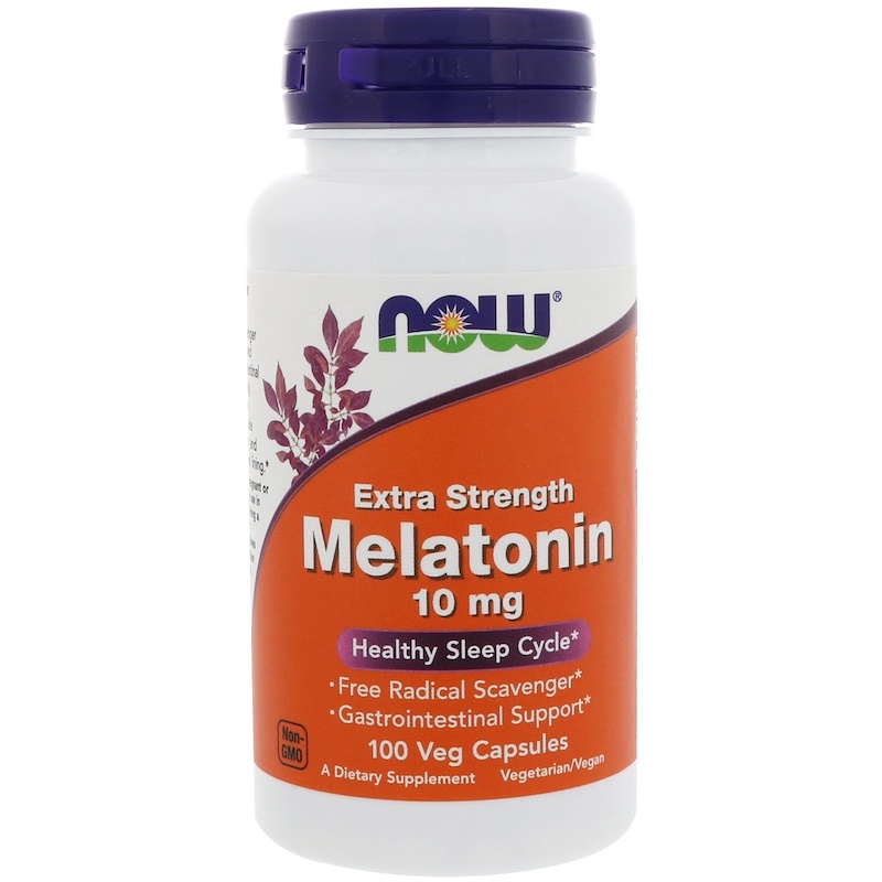 Melatonin 10 мг 100 вегетариански капсули | Now Foods