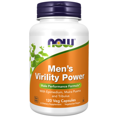 Добавка за Потентност 120 веге капсули | Now Foods Mens Virility Power - Добавка за Потентност 120 капсули | Now Foods За повече енергия и издръжливост Повишава либидото Подобрена формула с уникални билкови екстракти Стимулира мъжката полова Mens Virility Power - Добавка за Потентност 120 капсули | Now Foods За повече енергия и издръжливост Повишава либидото Подобрена формула с уникални билкови екстракти Стимулира мъжката полова система Mens Virility Power - Добавка за Потентност 120 капсули