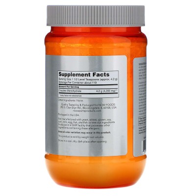Micronized Creatine Monohydrate 500 гр | Now Foods