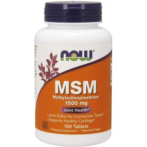 MSM 1500 мг 100 таблетки | Now Foods