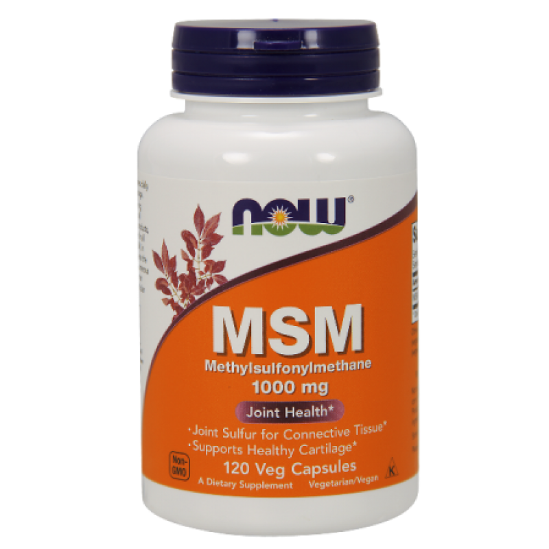 MSM 1000 мг 120 веге капсули | Now Foods