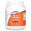 Multi Collagen Protein Types I, II & III Powder 454 гр | Now Foods