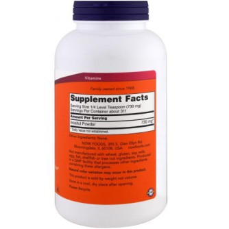 Инозитол на прах (Inositol Powder) 227 гр | Now Foods Има детоксикиращ ефект Поддържа косата здрава Понижава холестерола и триглицеридите Подобрява съня Предпазва от косопад Използва се при екземи Инозитол на прах (Inositol Powder) 227 гр | Now Foods Има 