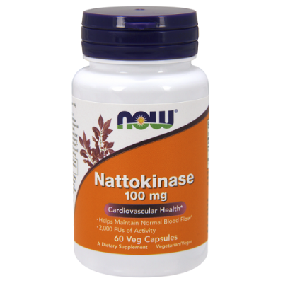 Nattokinase 100 мг 60/120 вегетариански капсули | Now Foods Разгражда кръвните съсиреци Предотвратява развитие на атеросклероза Разгражда фибрина За по-добро насищане на тъканите с кислород Против Nattokinase 100 мг 60/120 вегетариански капсули | Now Food