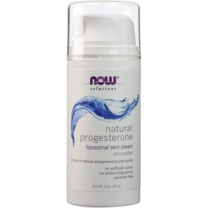 Natural Progesterone Cream Unscented 85 гр | Now Foods