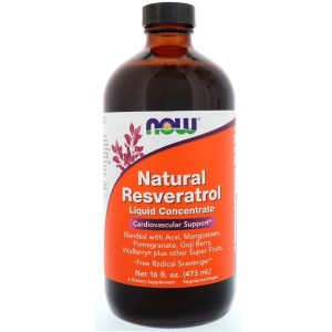Natural Resveratrol Течен концентрат 473 мл | Now Foods Natural Resveratrol Течен концентрат 473 мл | Now Foods
