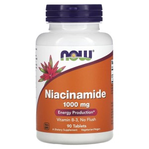 Niacinamide 1000 мг 90 таблетки | Now Foods