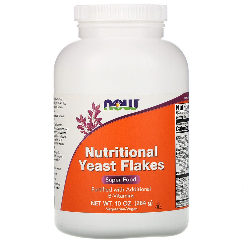 Nutritional Yeast Flakes 284 гр | Now Foods