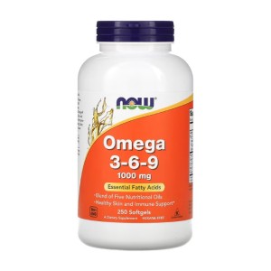 Omega 3-6-9 1000 мг 250 дражета | Now Foods