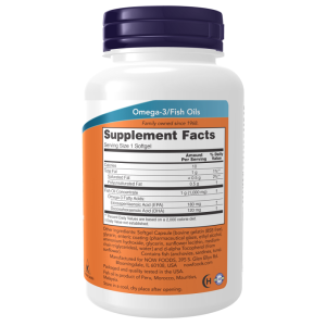 Omega-3 Enteric Coated 90 гел-капсули | Now Foods
