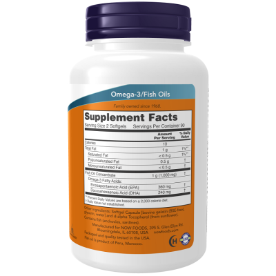 Omega-3 Mini Gels 180 гел-капсули | Now Foods