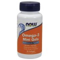 Omega-3 Mini Gels 90 гел-капсули | Now Foods