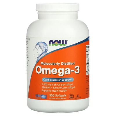 Omega 3 1000 мг 500 дражета | Now Foods Omega 3 1000 мг 500 дражета | Now Foods