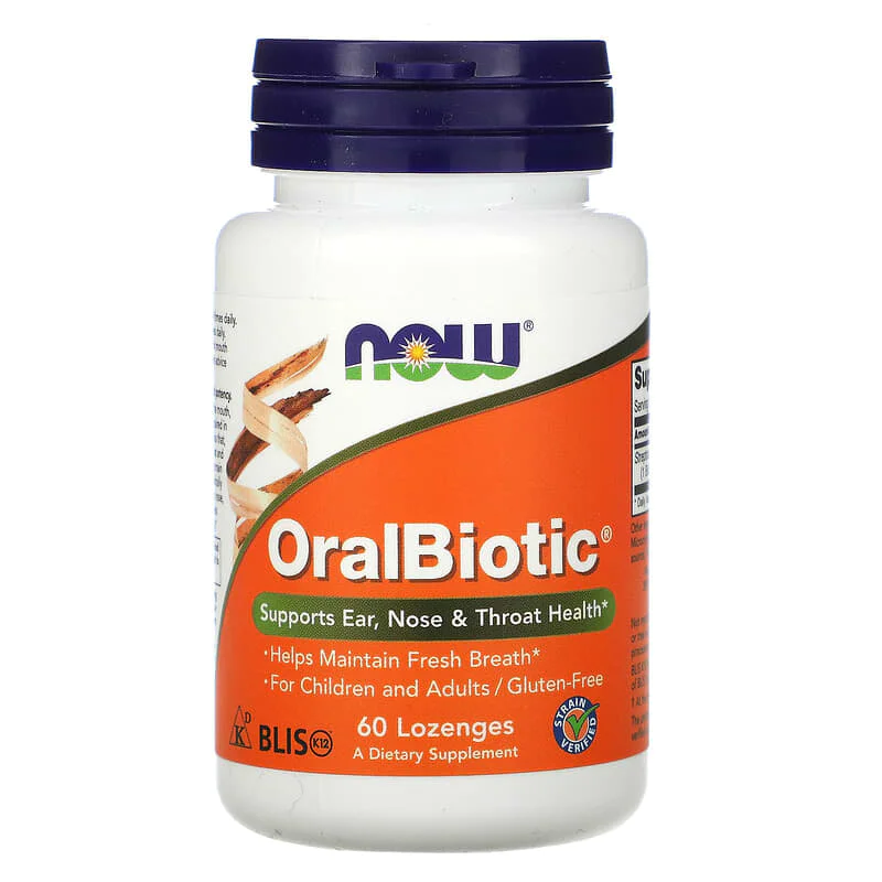 OralBiotic 60 подезични таблетки | Now Foods OralBiotic 60 подезични таблетки | Now Foods