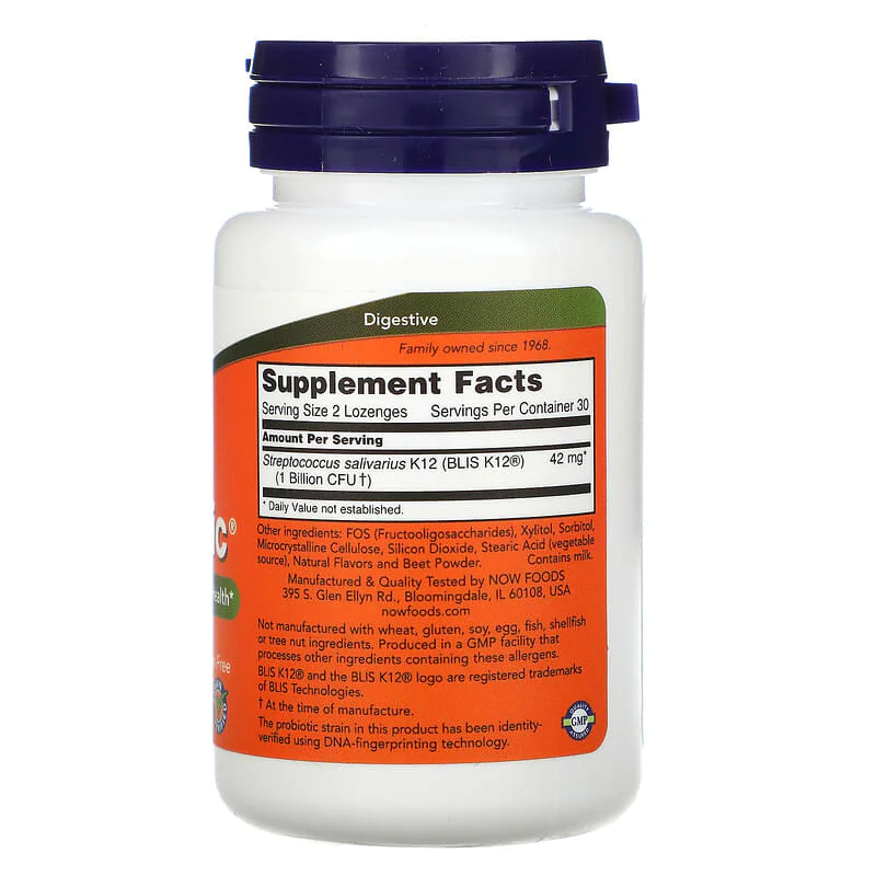 OralBiotic 60 подезични таблетки | Now Foods OralBiotic 60 подезични таблетки | Now Foods