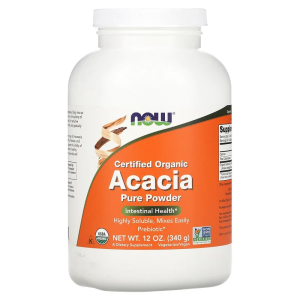 Organic Acacia Pure Powder 340 гр | Now Foods Organic Acacia Pure Powder 340 гр | Now Foods