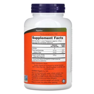 Инулин Пребиотик 100% Органичен 227 гр | Now Foods