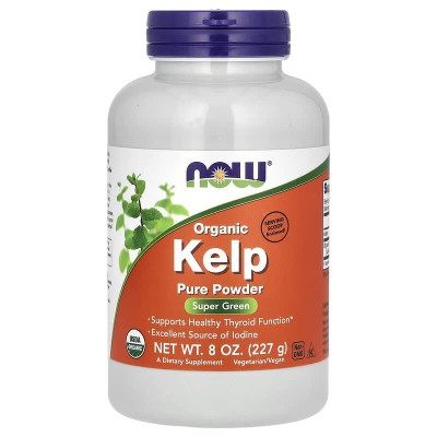 Organic Kelp Pure Powder 227 гр | Now Foods Organic Kelp Pure Powder 227 гр | Now Foods