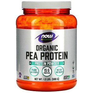 Organic Pea Protein Powder 680 гр | Now Foods Organic Pea Protein Powder 680 гр | Now Foods