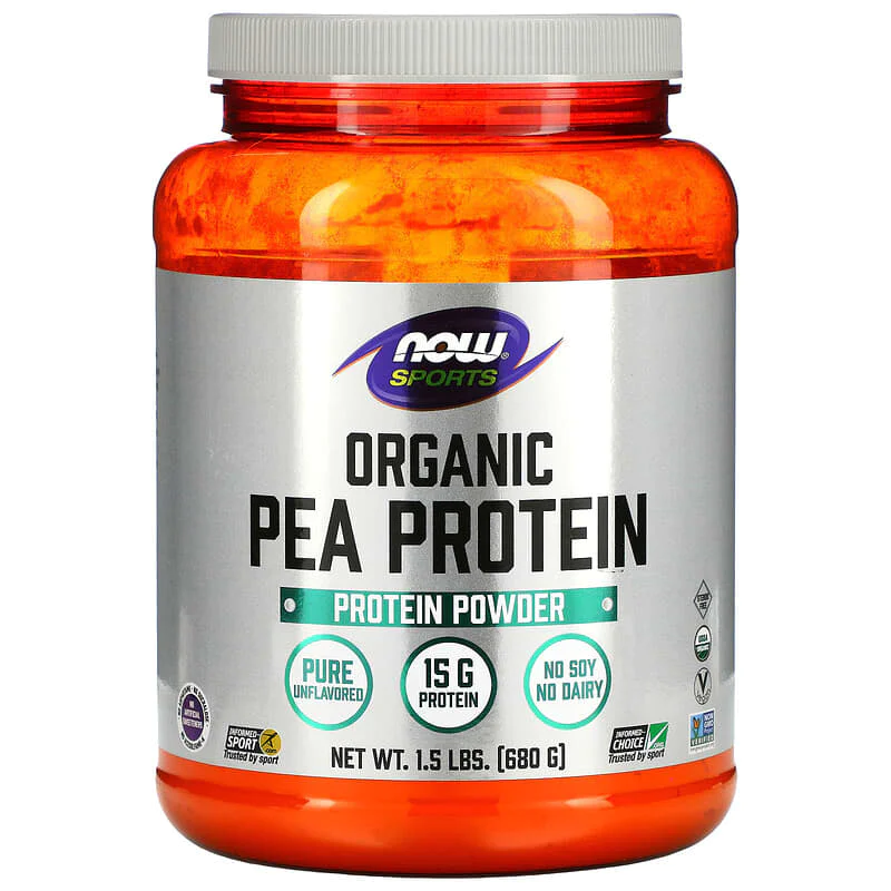 Organic Pea Protein Powder 680 гр | Now Foods Organic Pea Protein Powder 680 гр | Now Foods