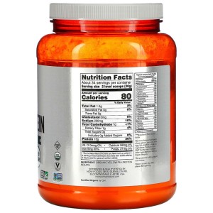 Organic Pea Protein Powder 680 гр | Now Foods Organic Pea Protein Powder 680 гр | Now Foods