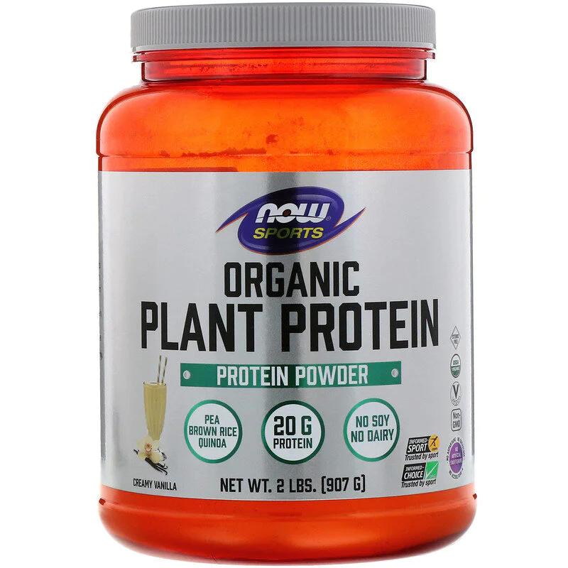 Organic Plant Protein 907 гр | Now Foods Organic Plant Protein 907 гр | Now Foods