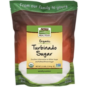 Organic Turbinado Sugar 1134 гр | Now Foods