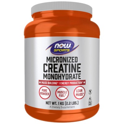 Micronized Creatine Monohydrate - Неовкусен 1000 г | Now Foods