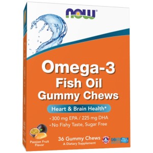 Omega-3 Fish Oil Gummy Chews - Маракуя 36 Дъвчащи таблетки