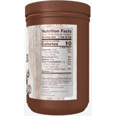 Organic Cocoa Powder No Sugar Added 340 грама Organic Cocoa Powder No Sugar Added 340 грама