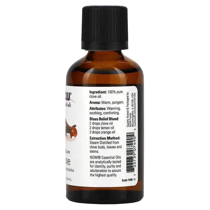 100% Pure Clove Oil 59 мл | Now Foods 100% Pure Clove Oil 59 мл | Now Foods