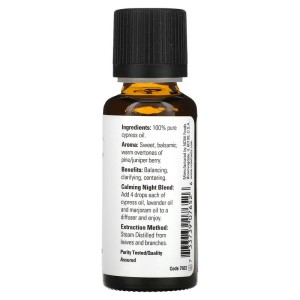 100% Pure Cypress Oil 30 мл | Now Foods