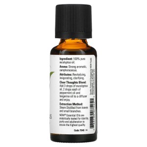 100% Pure Eucalyptus Globulus Oil 30 мл | Now Foods